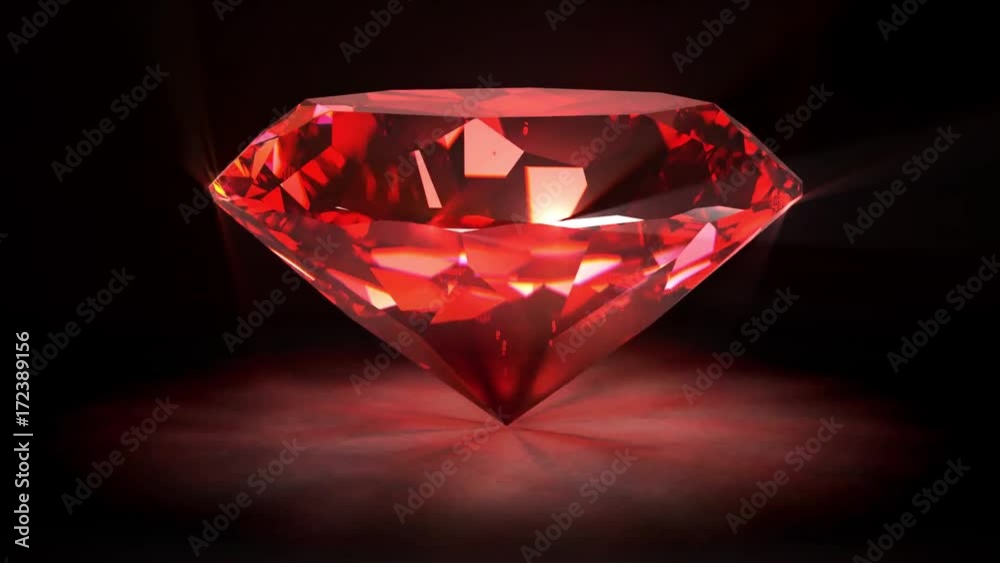 Spining perfect ruby isolated on black background.
Spining perfect ruby isolated on black background.