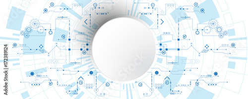 Vector abstract technology concept.