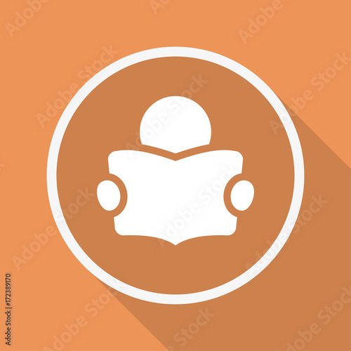 Runder Button mit Schatten - Leser