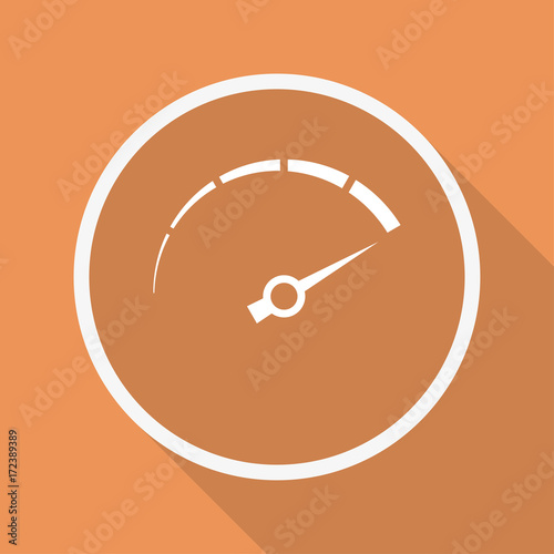 Runder Button mit Schatten - Tacho