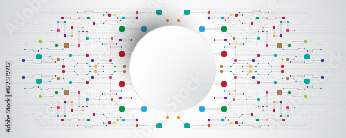 Vector abstract technology concept.