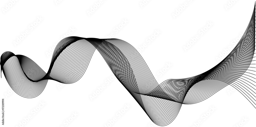 Abstract fractal art background, Music sound waves, Sound waves oscillating  glow, vector Music digital equalizer halftone sound wave Векторный объект  Stock | Adobe Stock