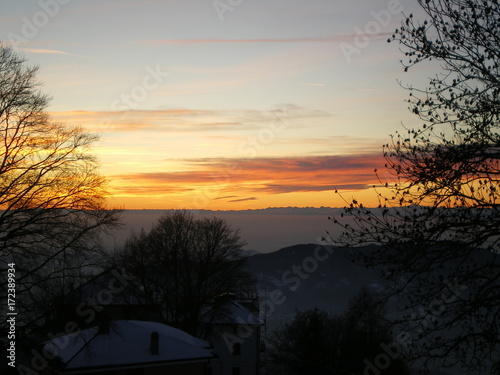 Tramonto montagna