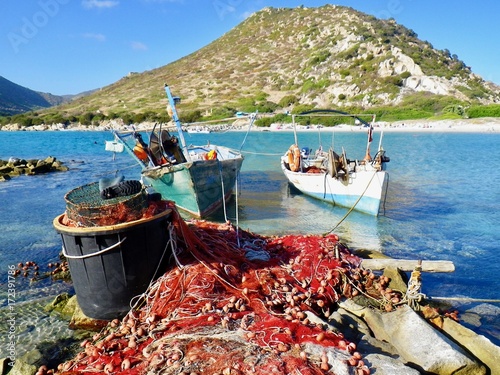 fishing nets and boats