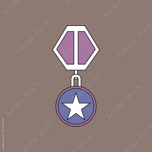 flat vector icon design collection military medal