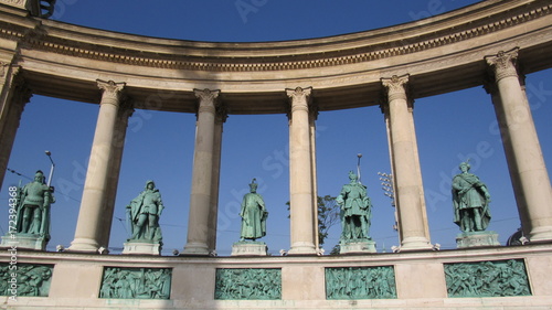 Canvas Print Hősök tere et monument du millénaire à Budapest