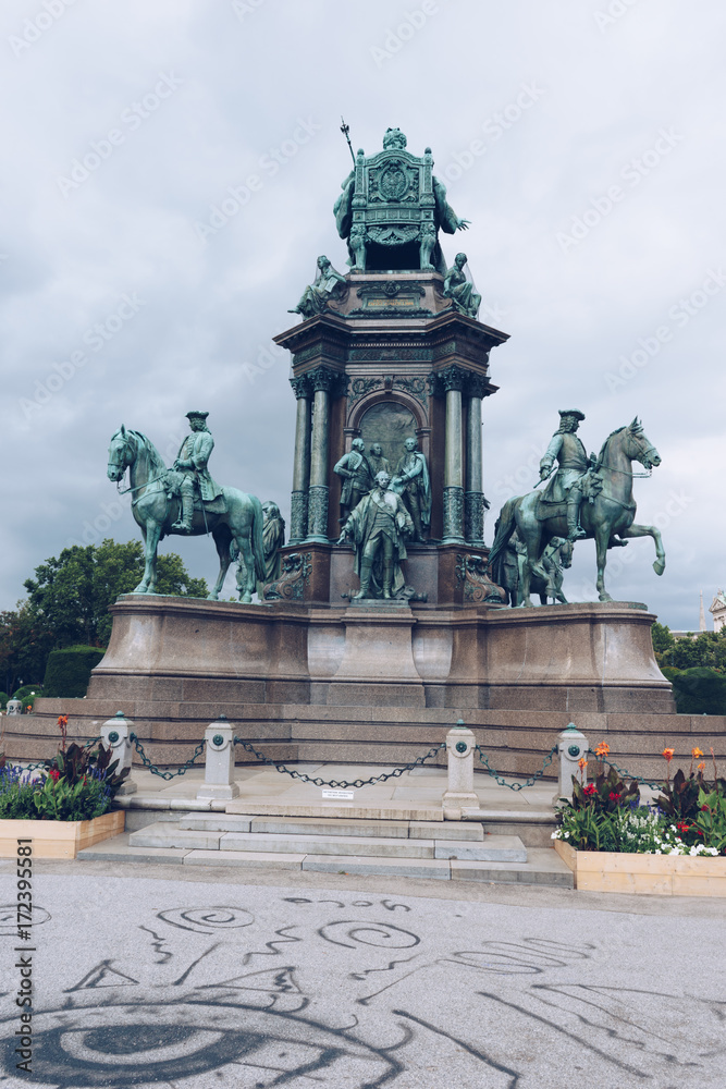 Bronze statue  in Vienna, Austria
