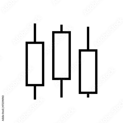 Premium graph icon or logo in line style.