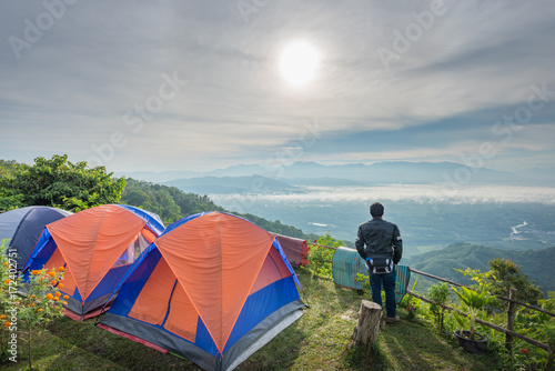 Tour tents camp