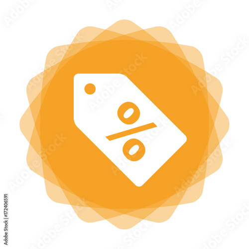 App Icon gelb - Prozentschild