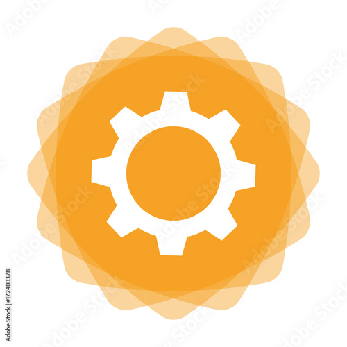 App Icon gelb - Zahnrad