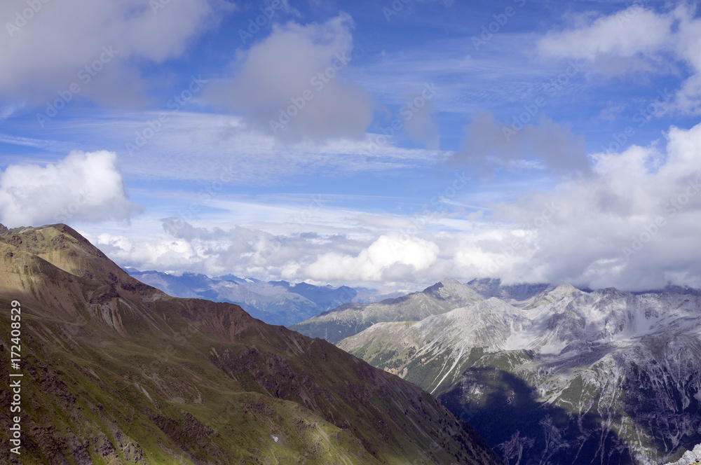 Stelvio Peak panorama. Color image