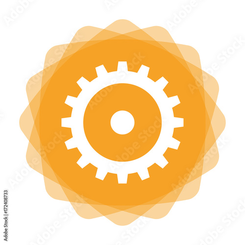 App Icon gelb - Zahnrad - Optionen