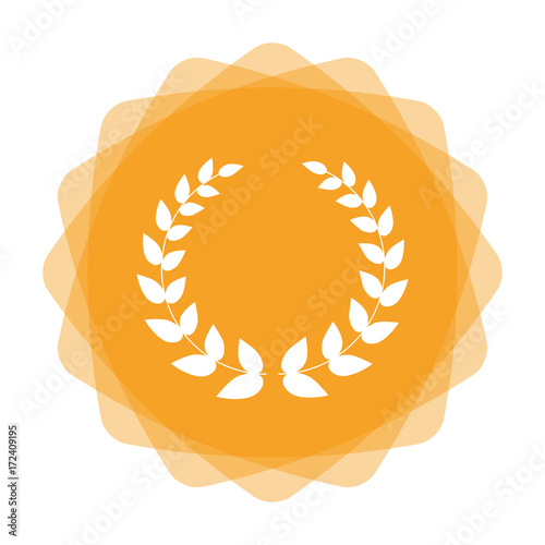 App Icon gelb - Lorbeerkranz