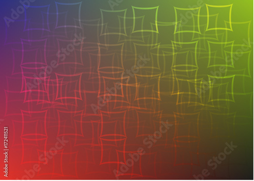 Abstract Vector Colorful Gradient With Squares Background