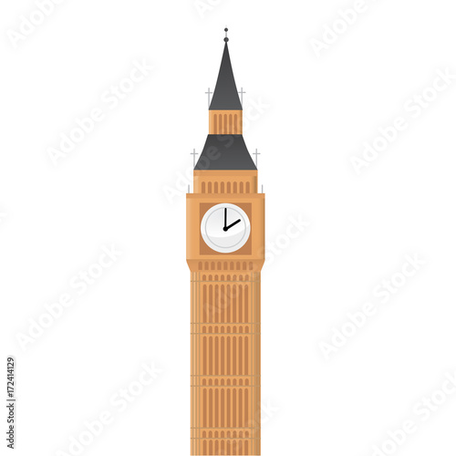 Big Ben vector illustration.