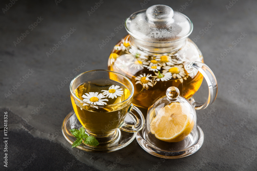 Cup of chamomile tea Cup of chamomile tea