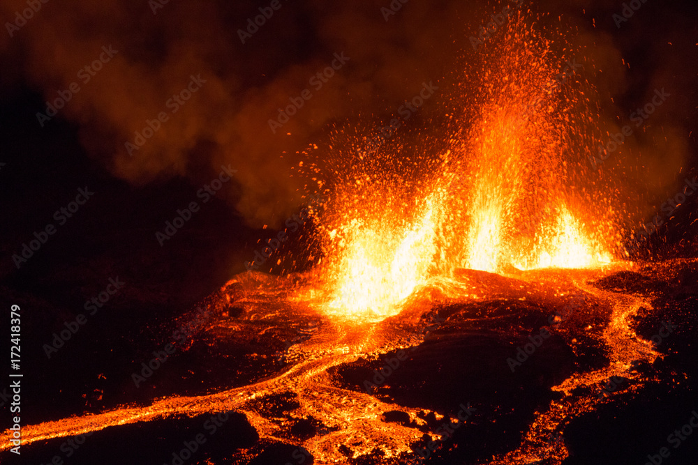 Eruption Volcan Piton de La Fournaise