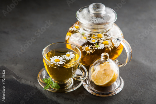 Cup of chamomile tea