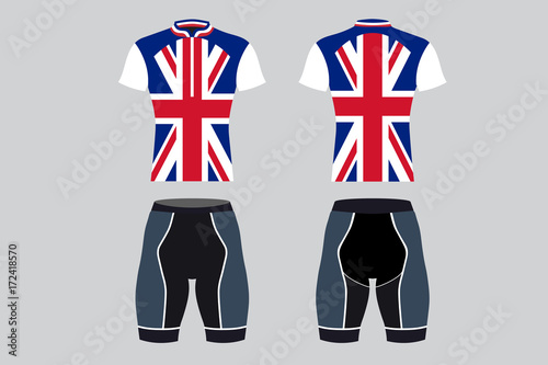 UK Sportswear , cyclist clothes model for British national team