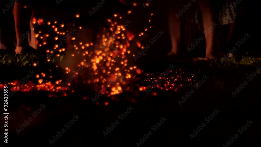 The man dropped the coals by night The man dropped the coals by night