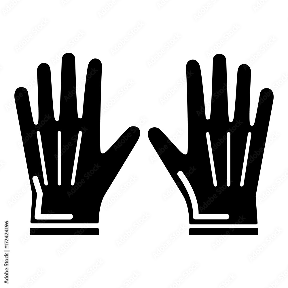 Gardening gloves icon , simple style Gardening gloves icon , simple style