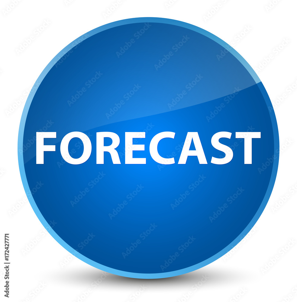 Forecast elegant blue round button Forecast elegant blue round button