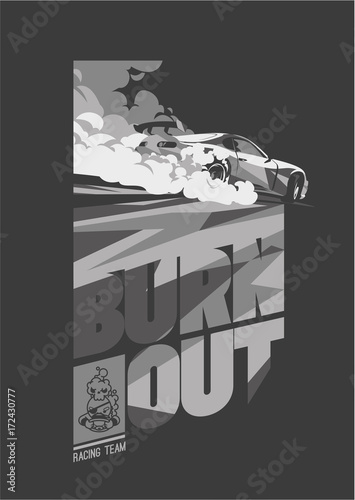 Burnout car, Japanese drift sport, Street racing
