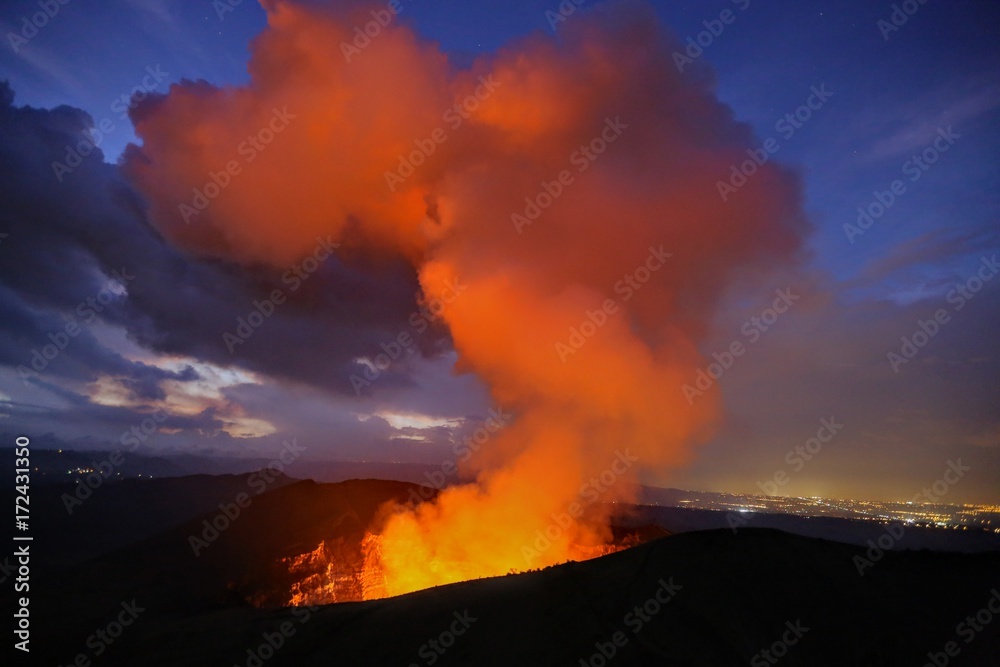 Masaya volcano active lava lake Nicaragua