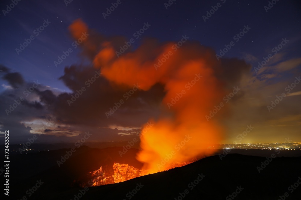 Masaya volcano active lava lake Nicaragua