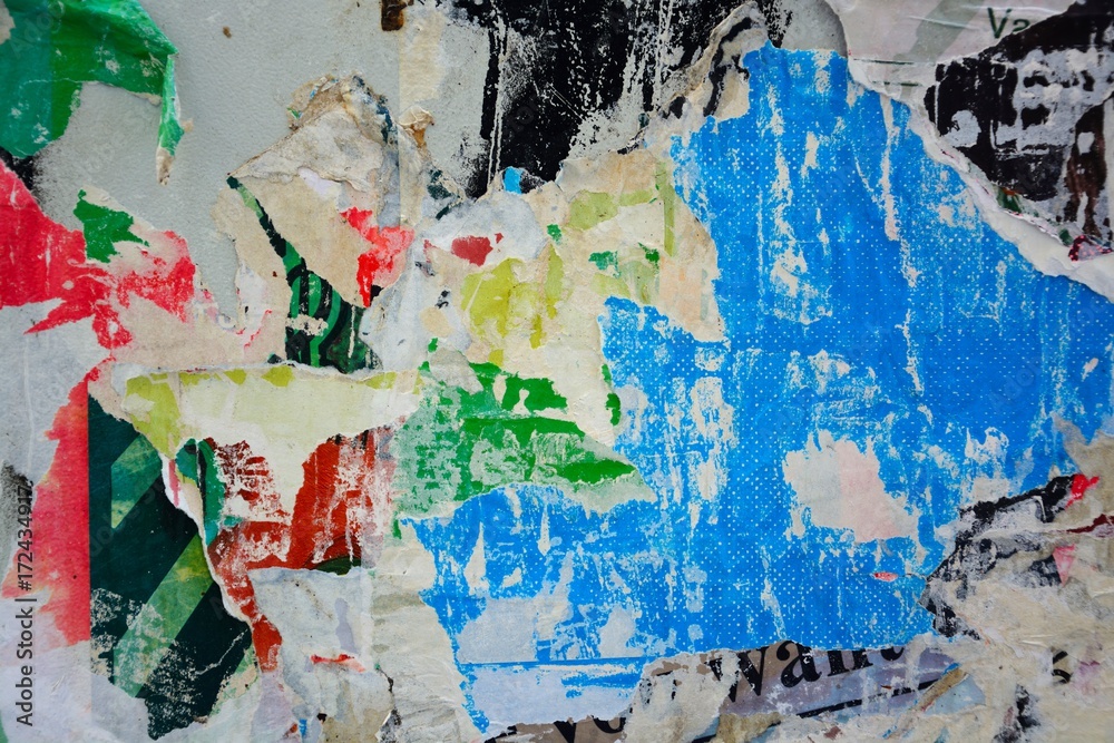 Naklejka premium Abstract torn posters