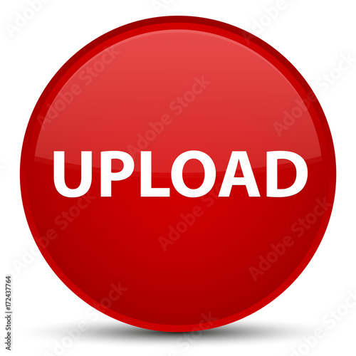 Upload special red round button Free Download Upload special red round button - GFXLoad