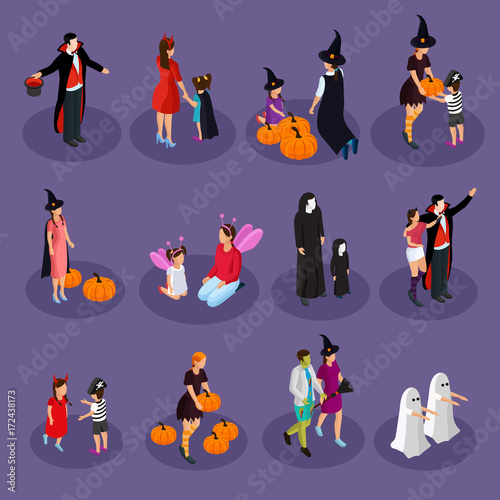 Isometric Halloween Holiday Collection