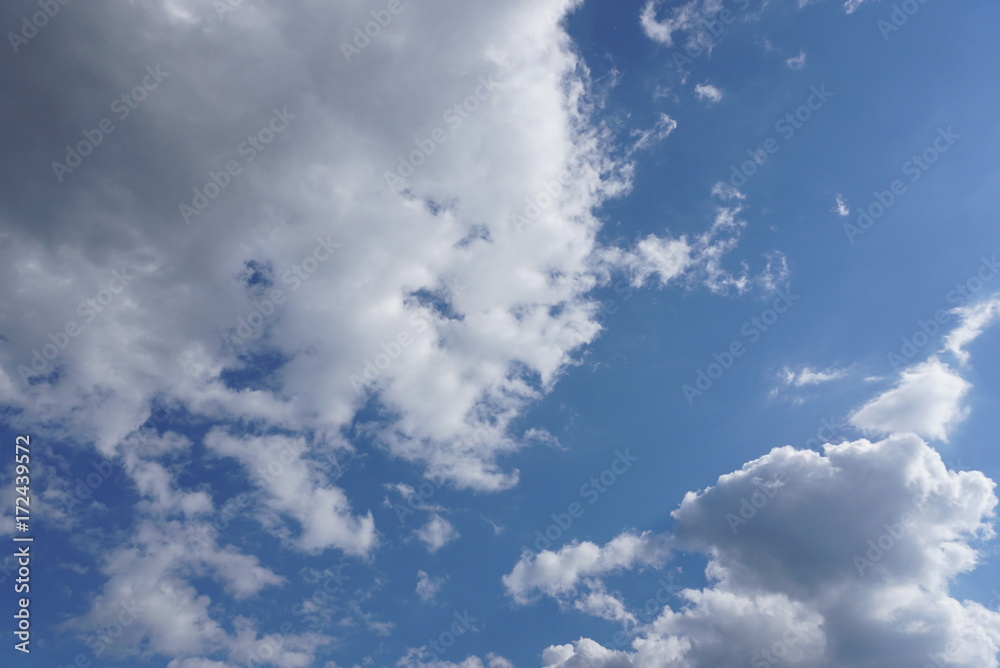 Fototapeta premium background of blue sky and clouds.