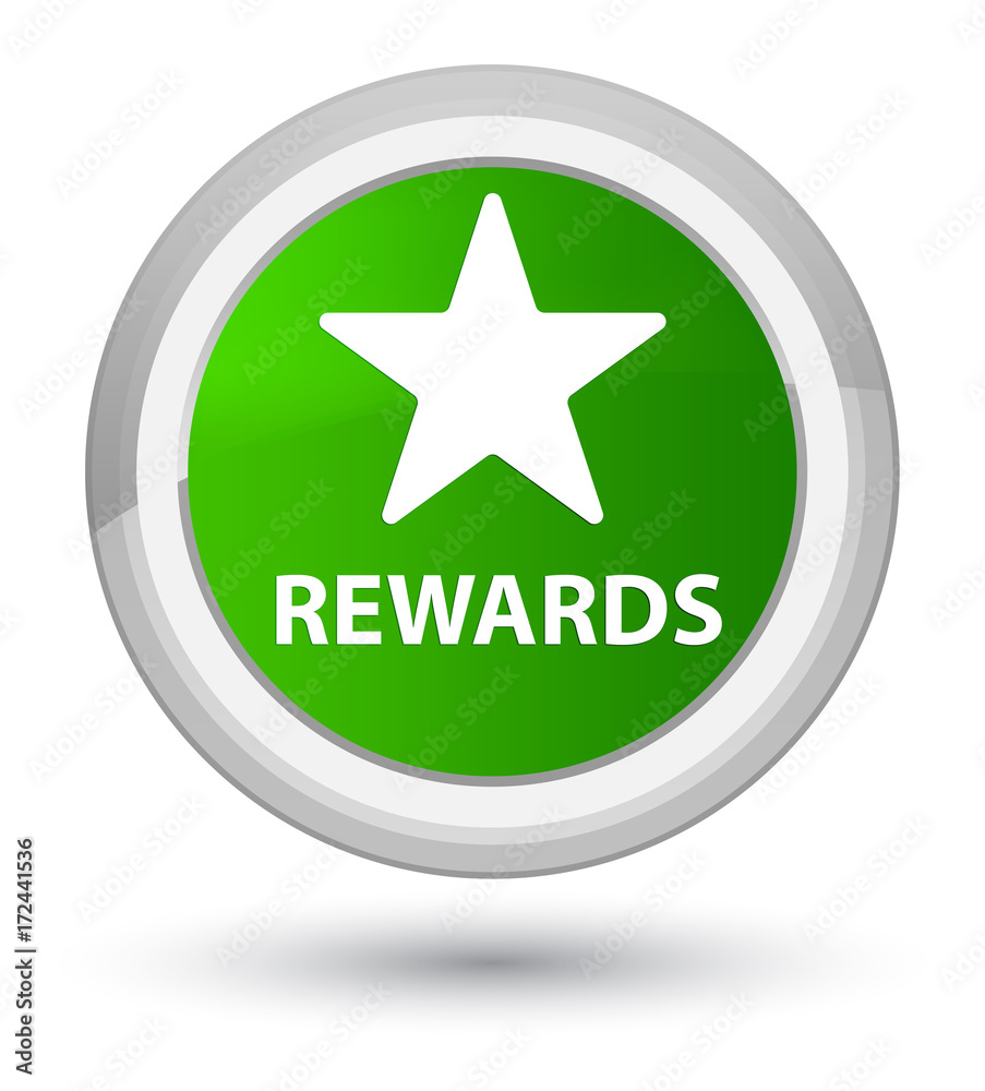 Rewards (star icon) prime green round button Rewards (star icon) prime green round button