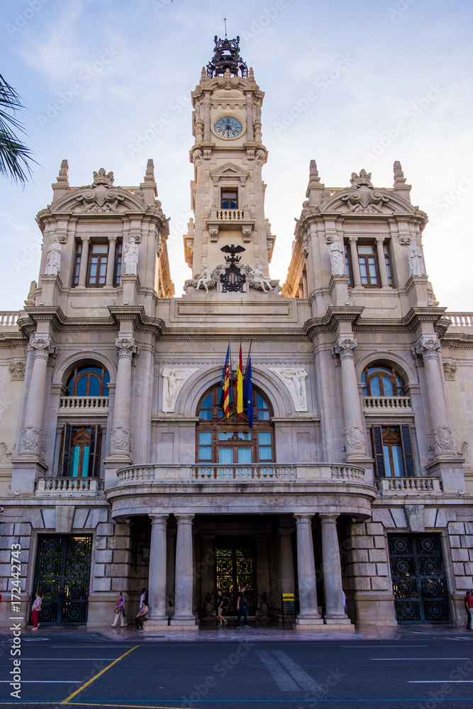 Fototapeta premium The historical center of the Valencia city, Spain