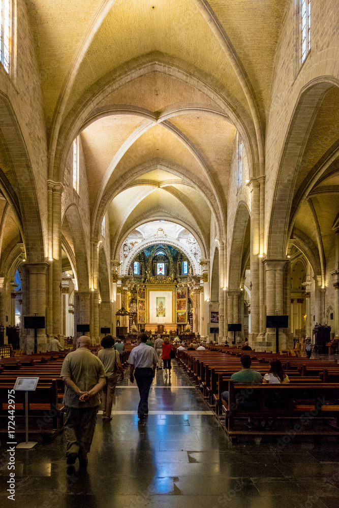 The historical center of the Valencia city, Spain The historical center of the Valencia city, Spain