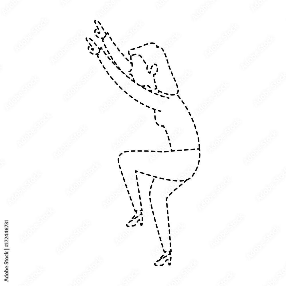 Fototapeta premium successful businesswoman climbing avatar character