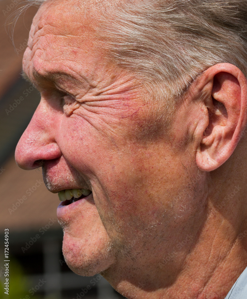 Portrait of a very old man.