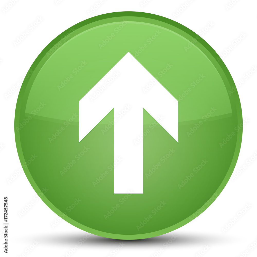 Upload arrow icon special soft green round button Upload arrow icon special soft green round button