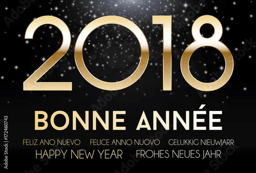 Bonne année 2018 noire