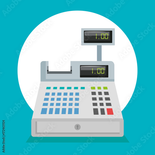 supermarket cash register icon