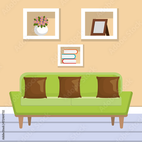 living room scene icon