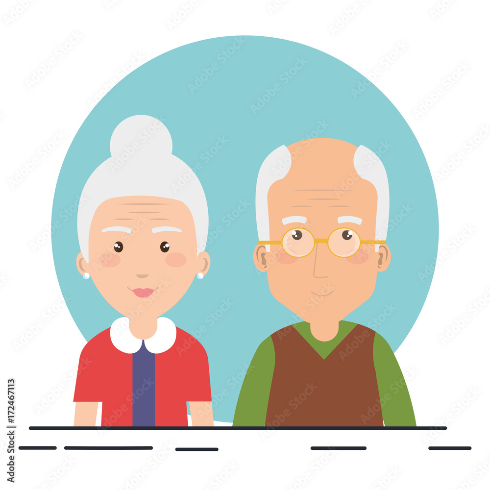 grandparents couple avatars characters grandparents couple avatars characters