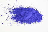 ultramarine pigment isolated over white