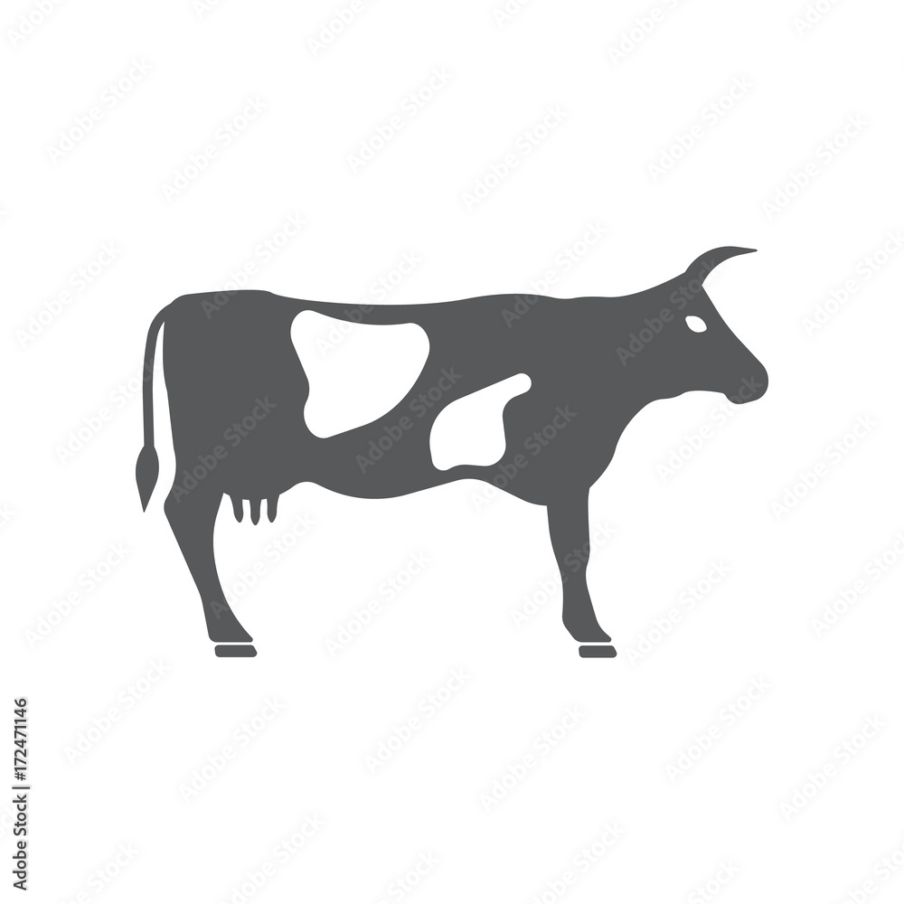 cow icon. cow icon.