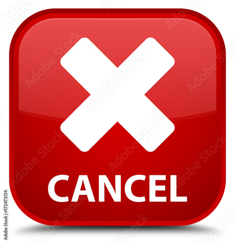 Cancel special red square button