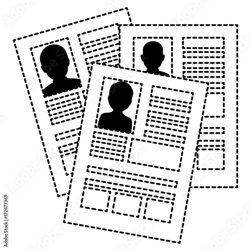 curriculum vitae isolated icon