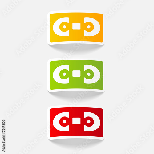 realistic design element: videotapes