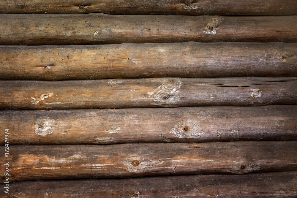 Wood texture with natural pattern. Pine. Old, the color is brown. Cant. Wood texture with natural pattern. Pine. Old, the color is brown. Cant.